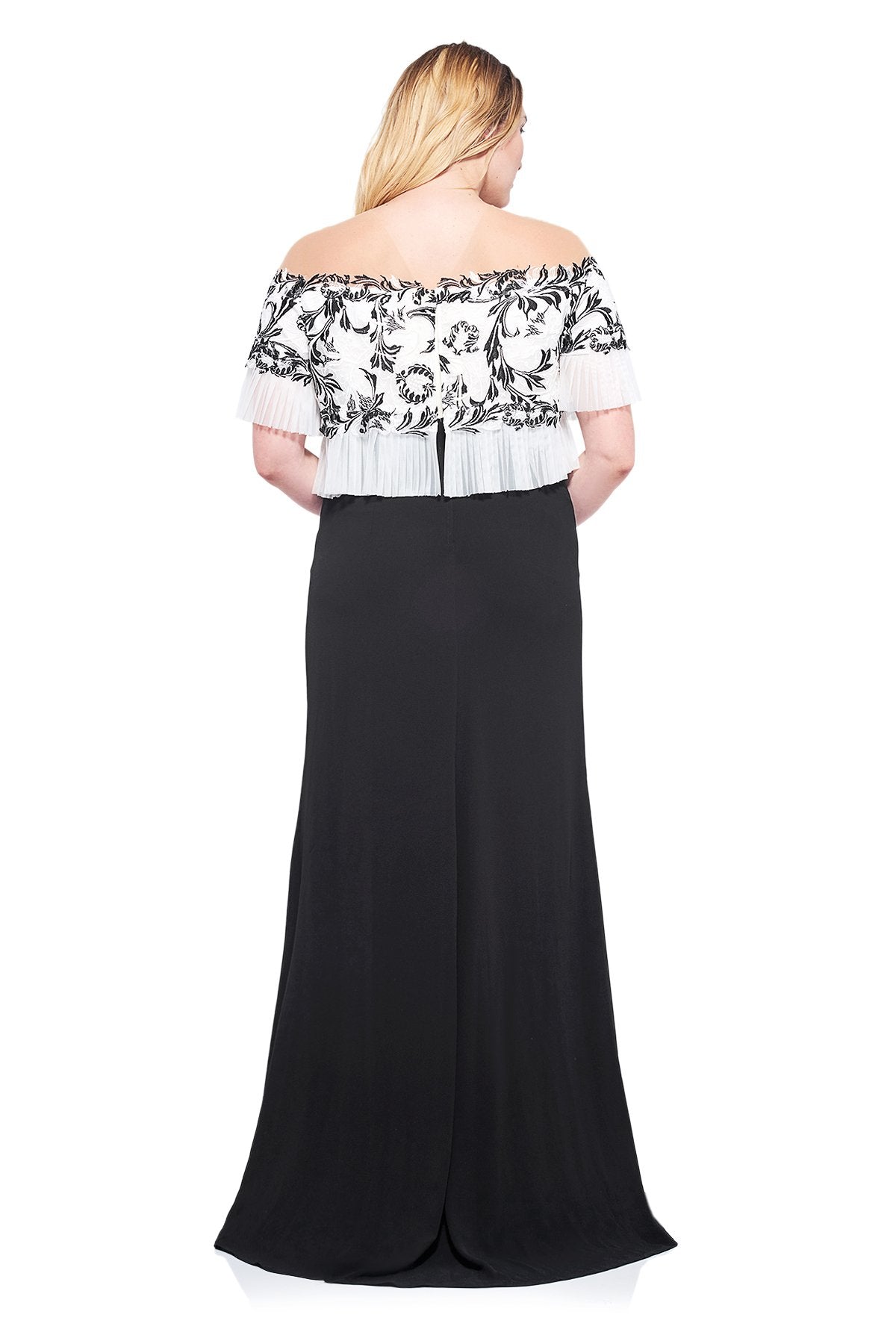 Tadashi Shoji Plus Size - Lina Off-Shoulder Gown