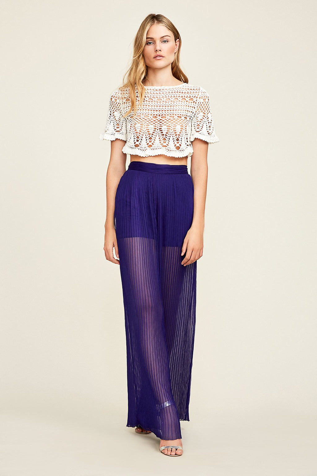 Tadashi Shoji - Kaya Micro-Pleated Pant