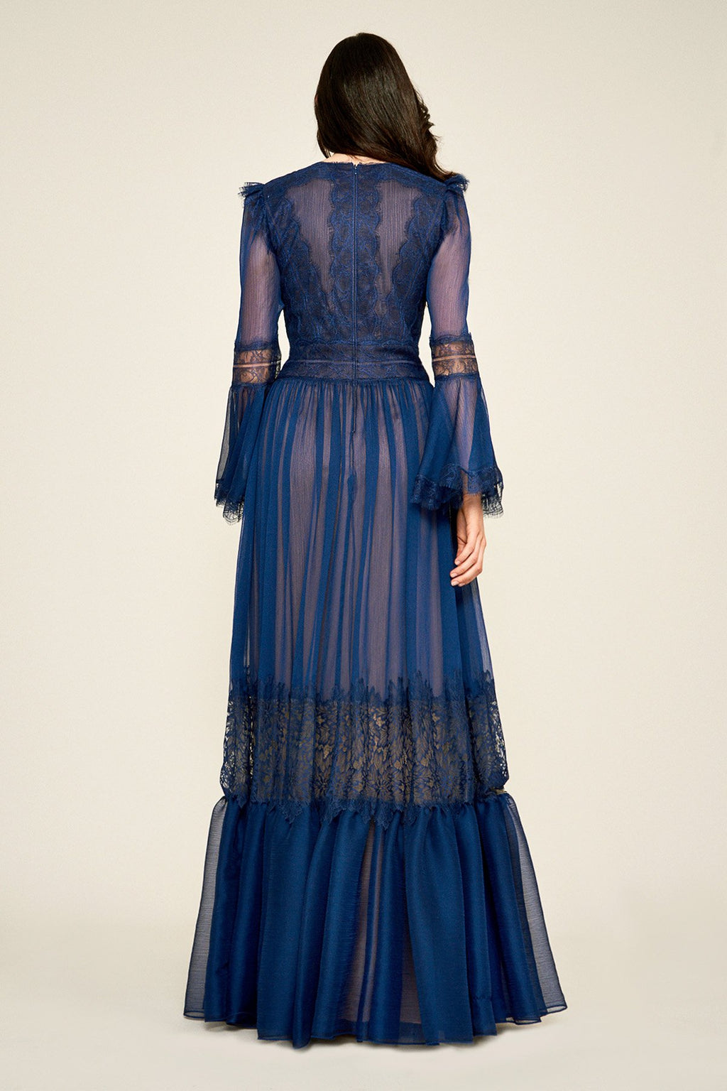 Evensong Crinkle Chiffon Gown