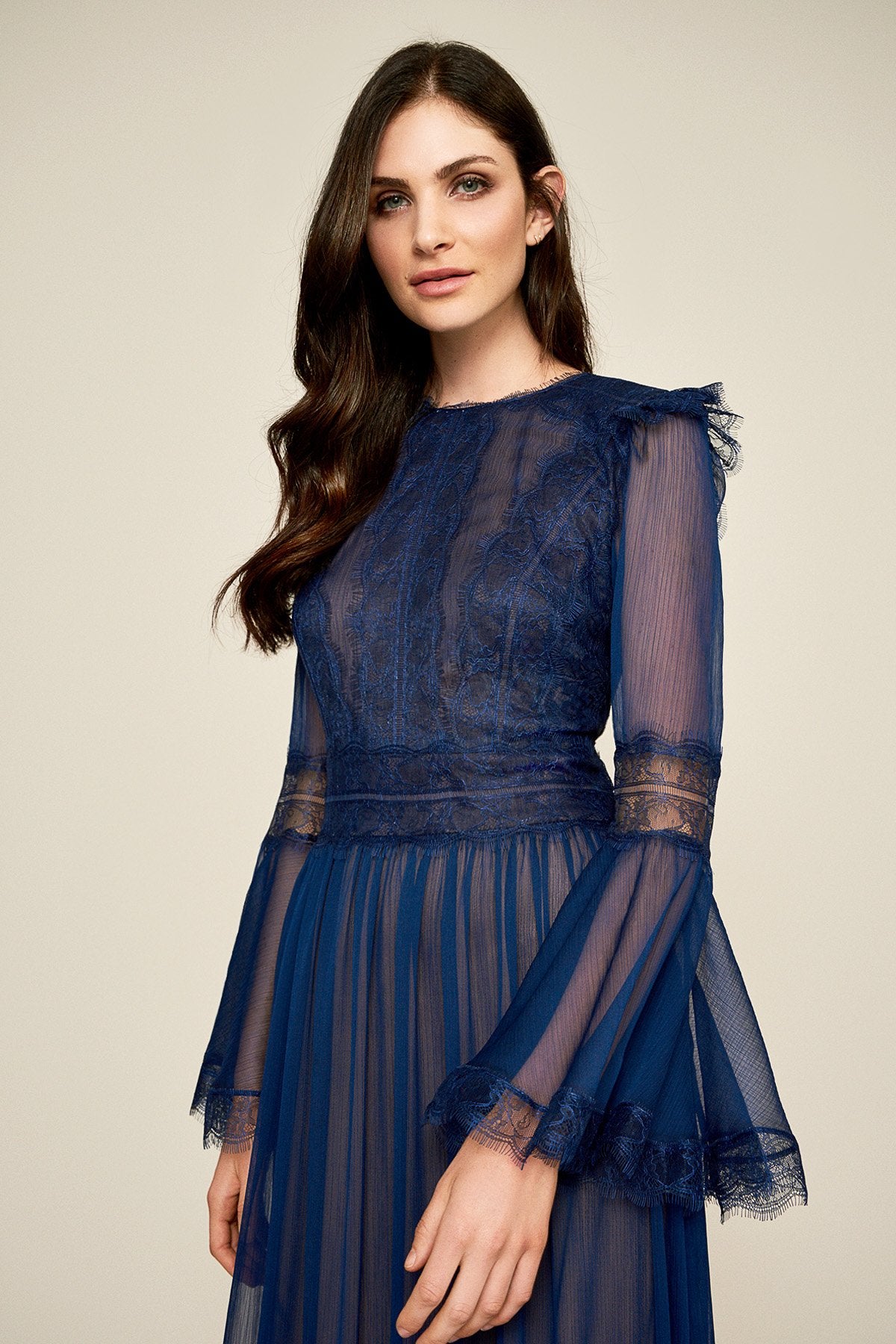 Evensong Crinkle Chiffon Gown