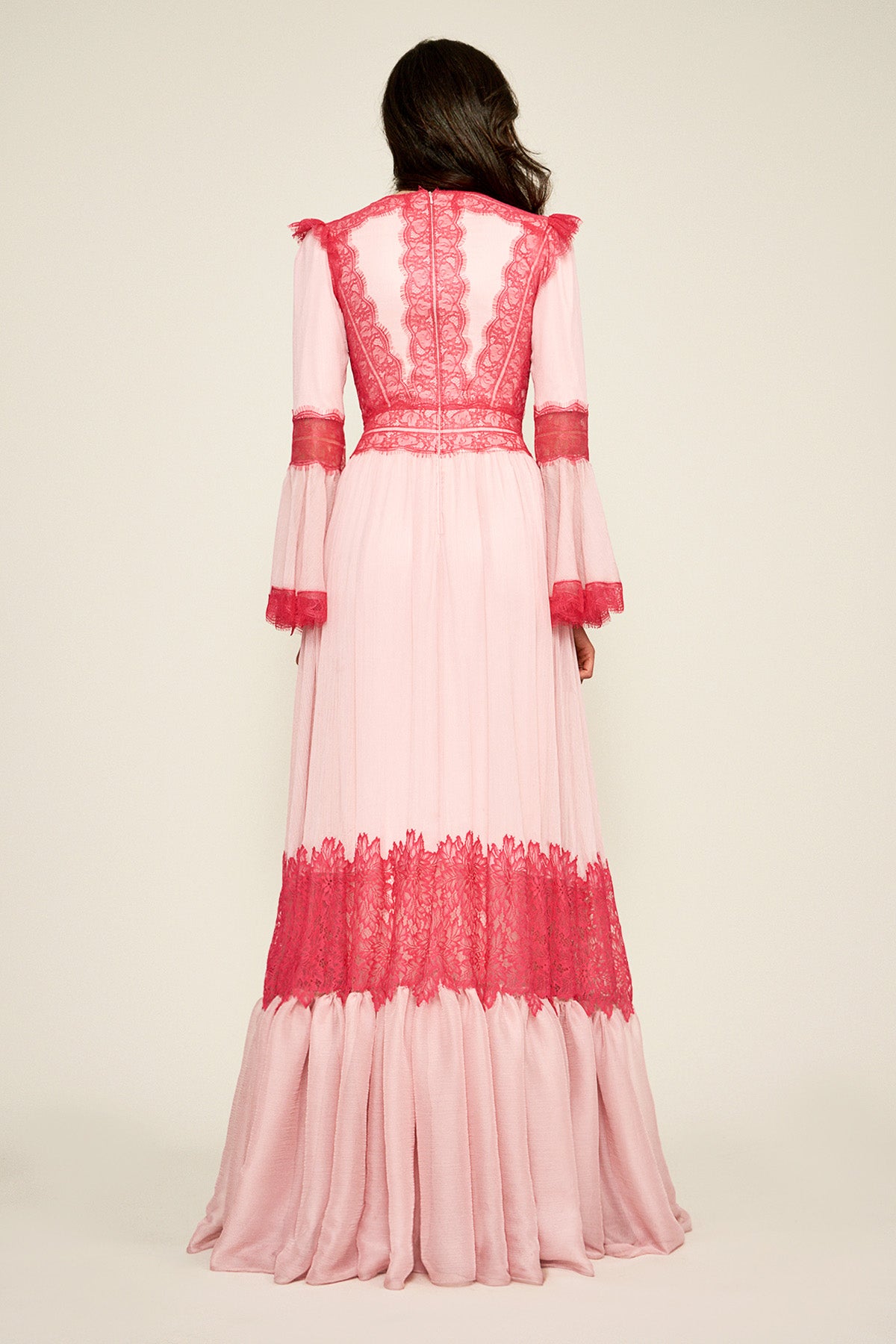 Tadashi Shoji - Evensong Crinkle Chiffon Gown