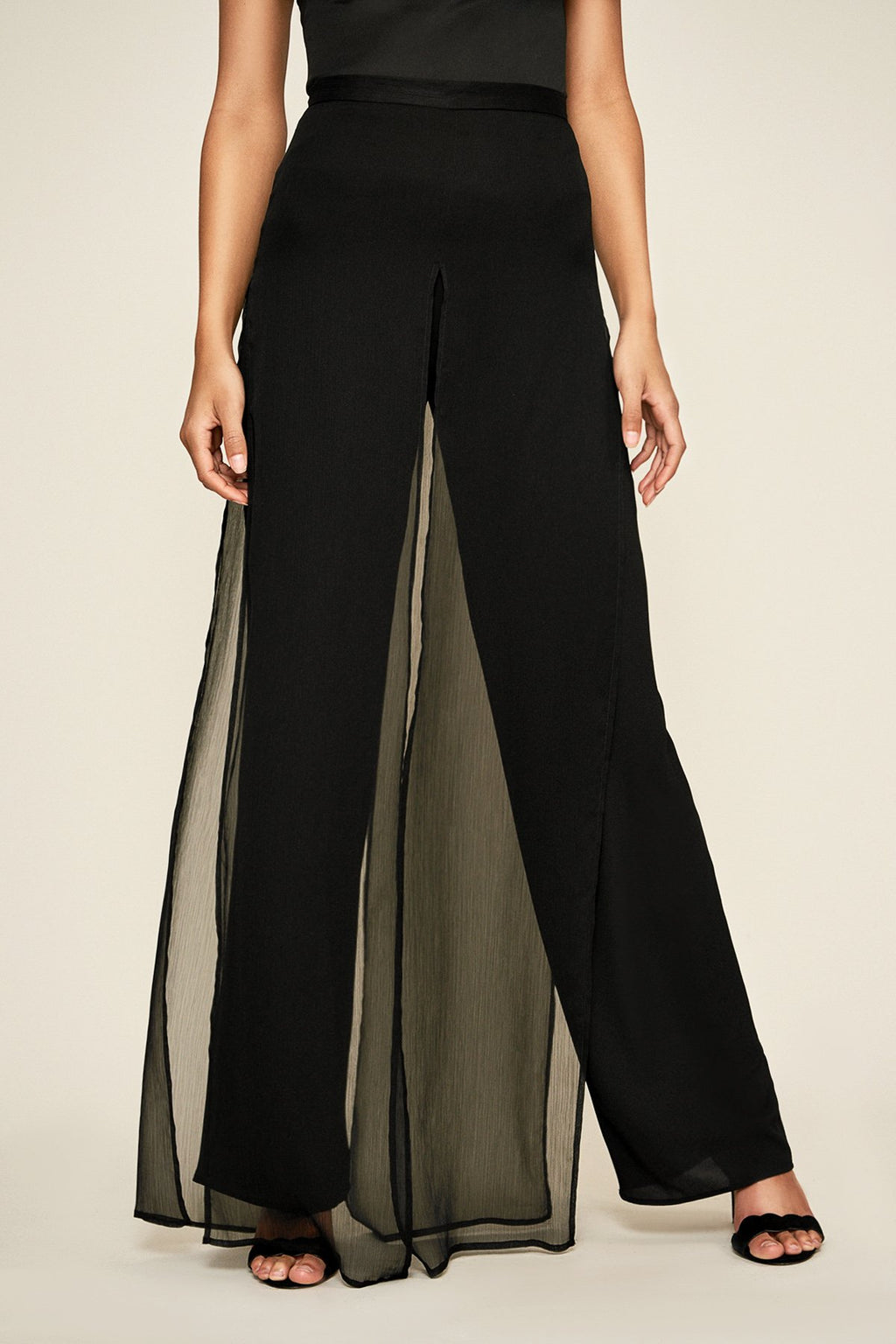 Tadashi Shoji - Seaton Chiffon Panel Pant