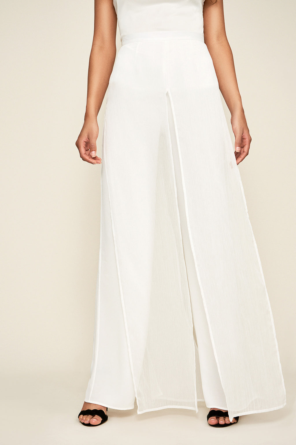 Seaton Chiffon Panel Pant