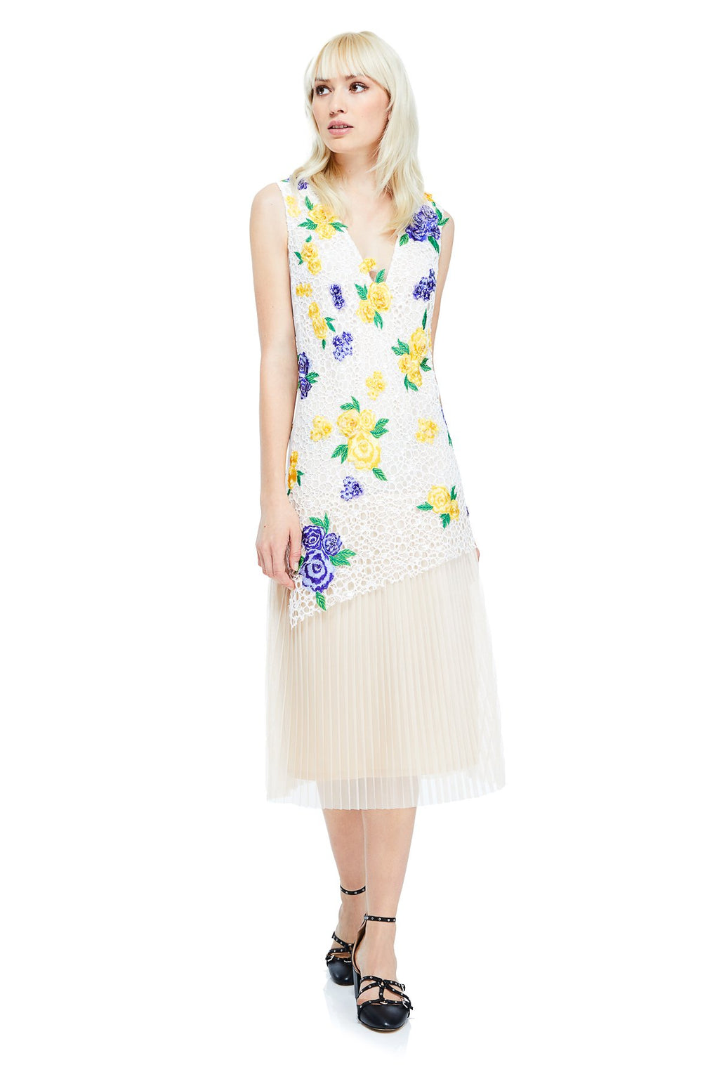 Odelia Tea-Length Dress