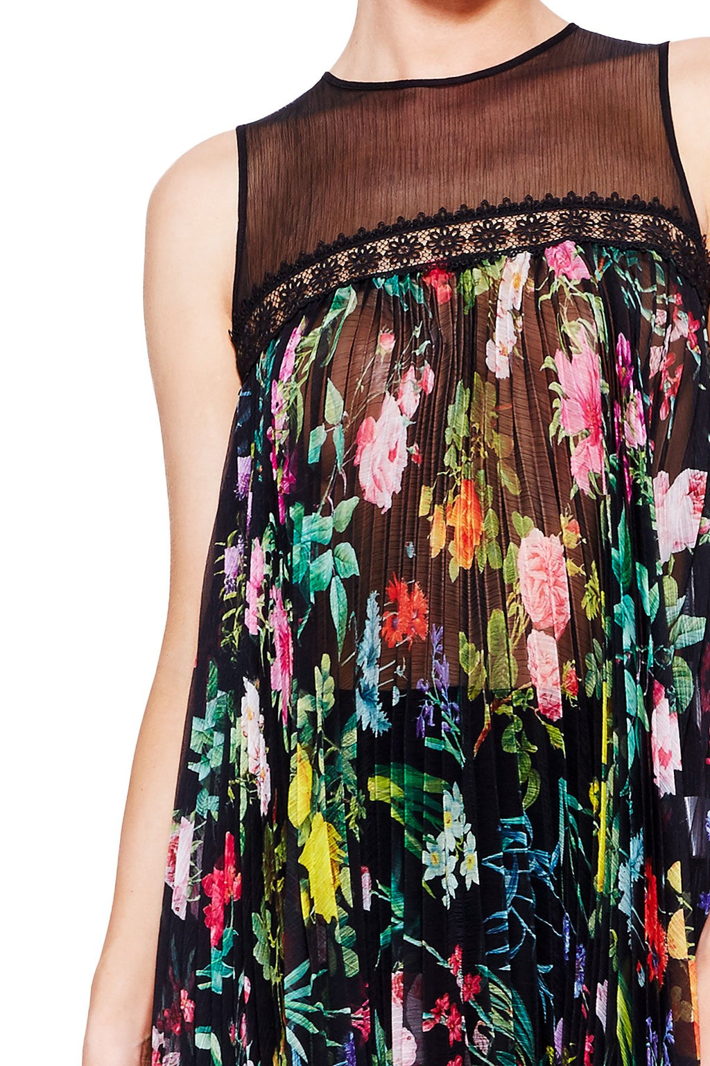 Tadashi Shoji Detail - Janvier Floral Top 