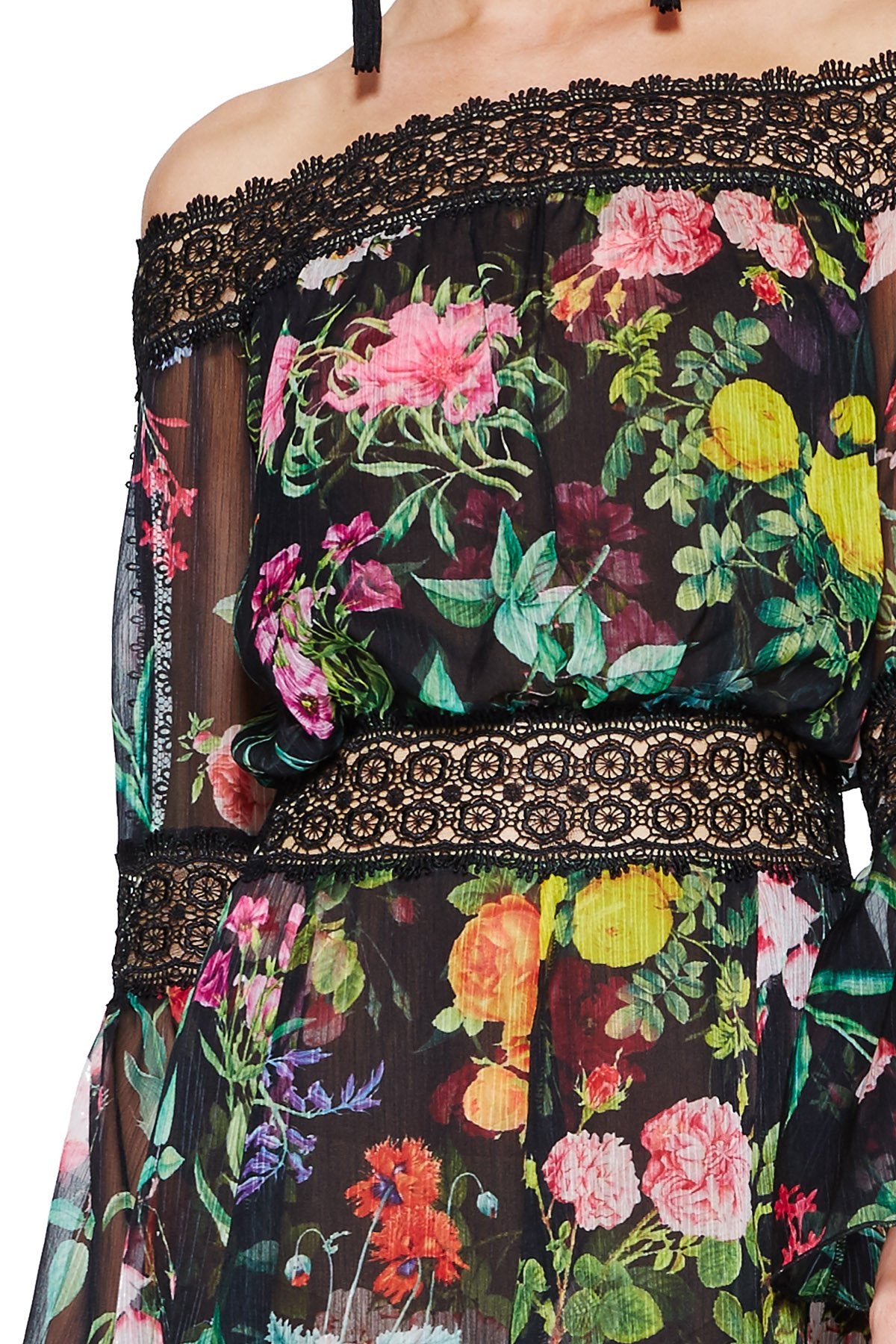 Tadashi Shoji Detail - Zoe Off-Shoulder Dress