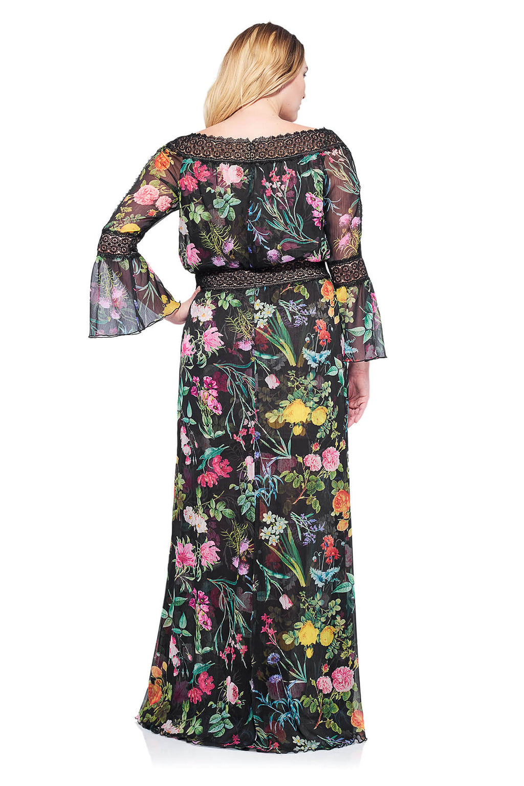 Tadashi Shoji Plus Size - Louna Off-Shoulder Gown