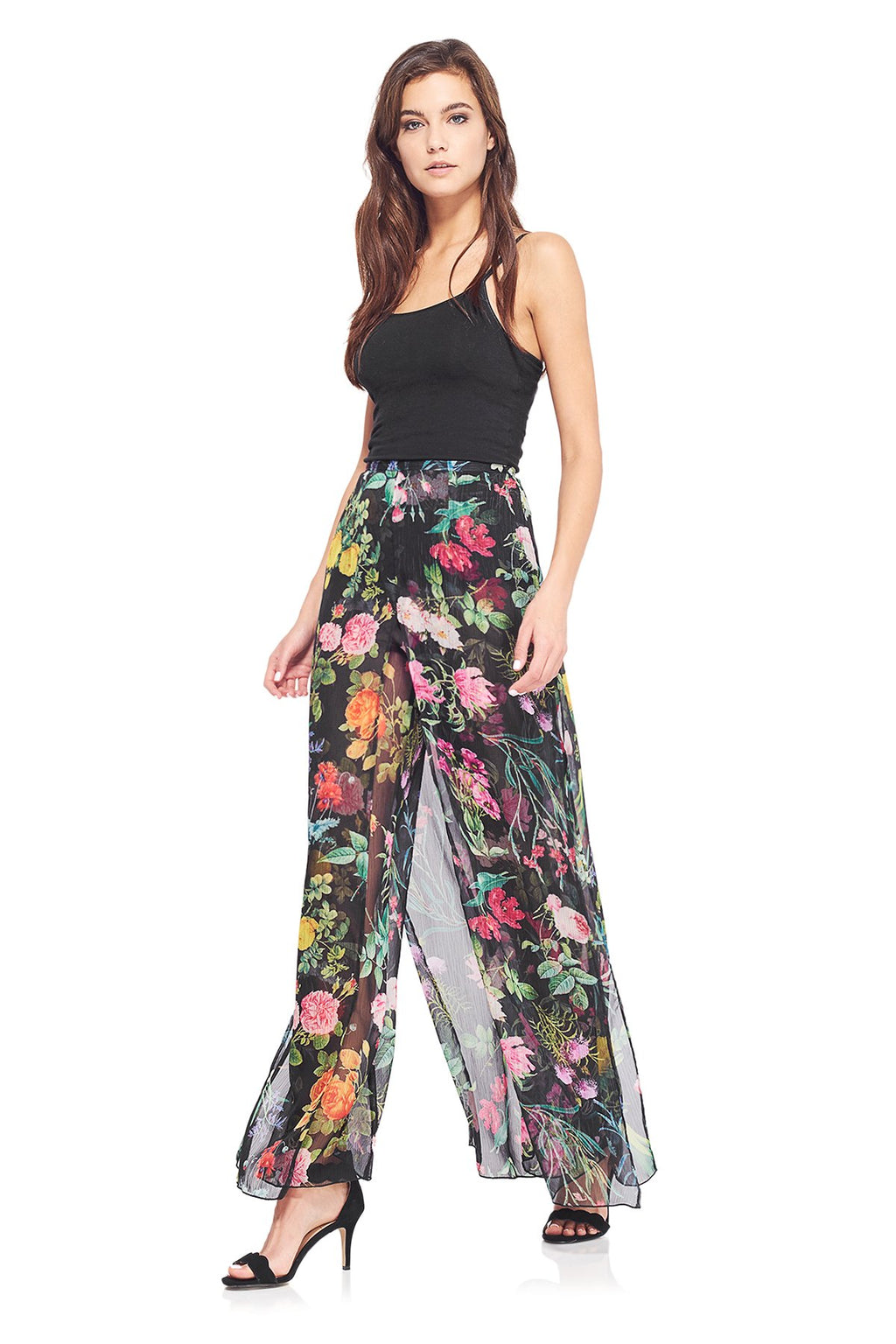 Wide Leg Floral Pant