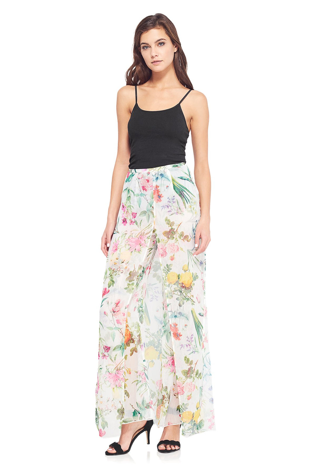 Wide Leg Floral Pant