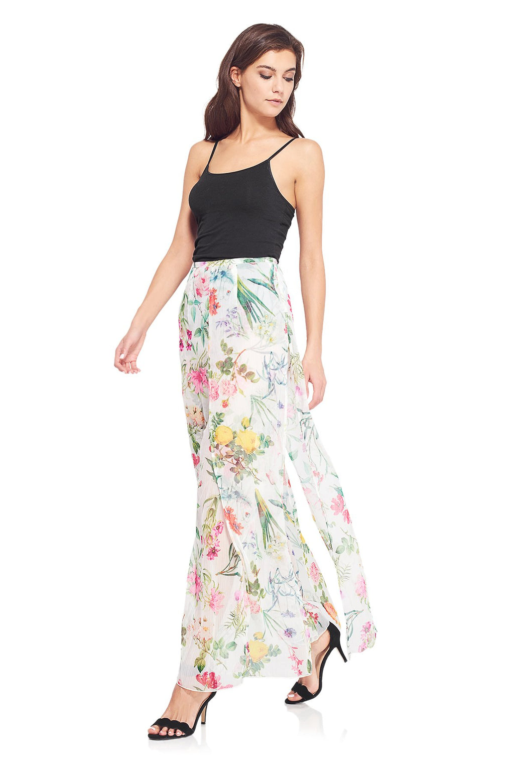 Wide Leg Floral Pant