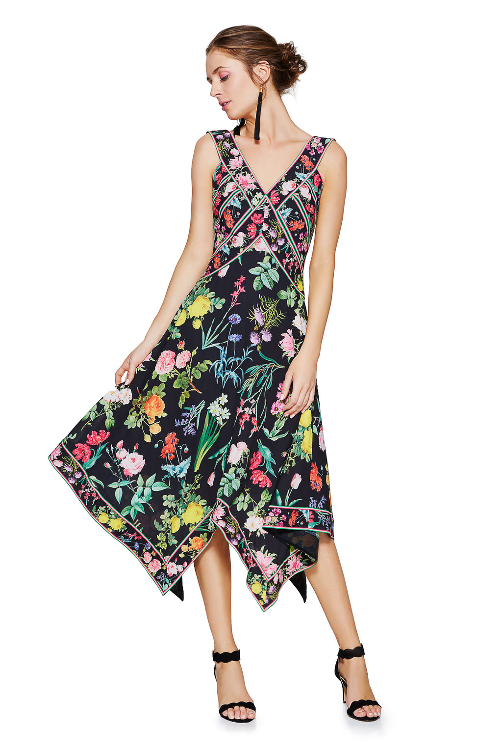 Tadashi Shoji Side - Marcelle Handkerchief Dress