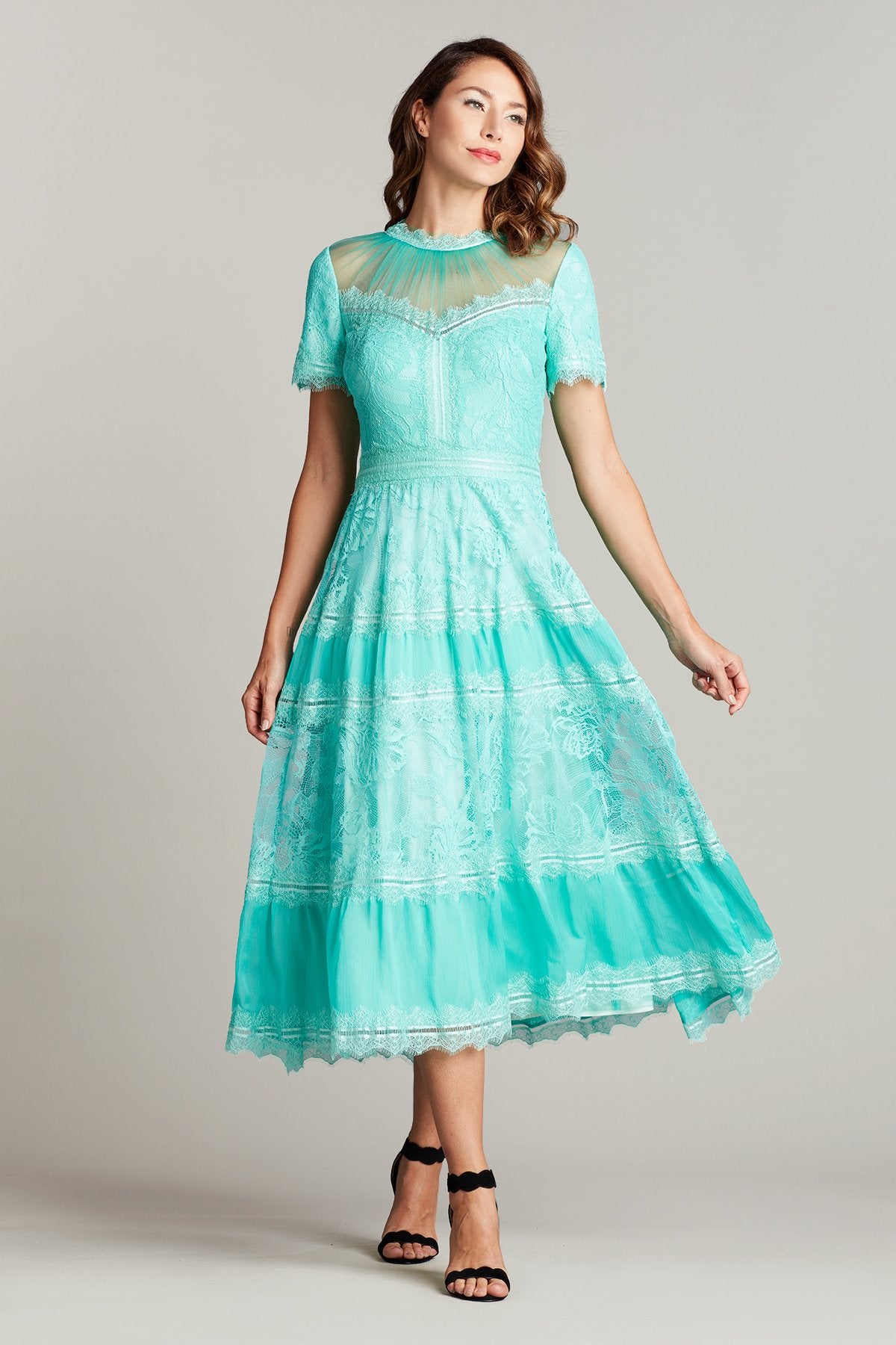 Camilla Tea-Length Dress - LUMINOUS COLLECTION