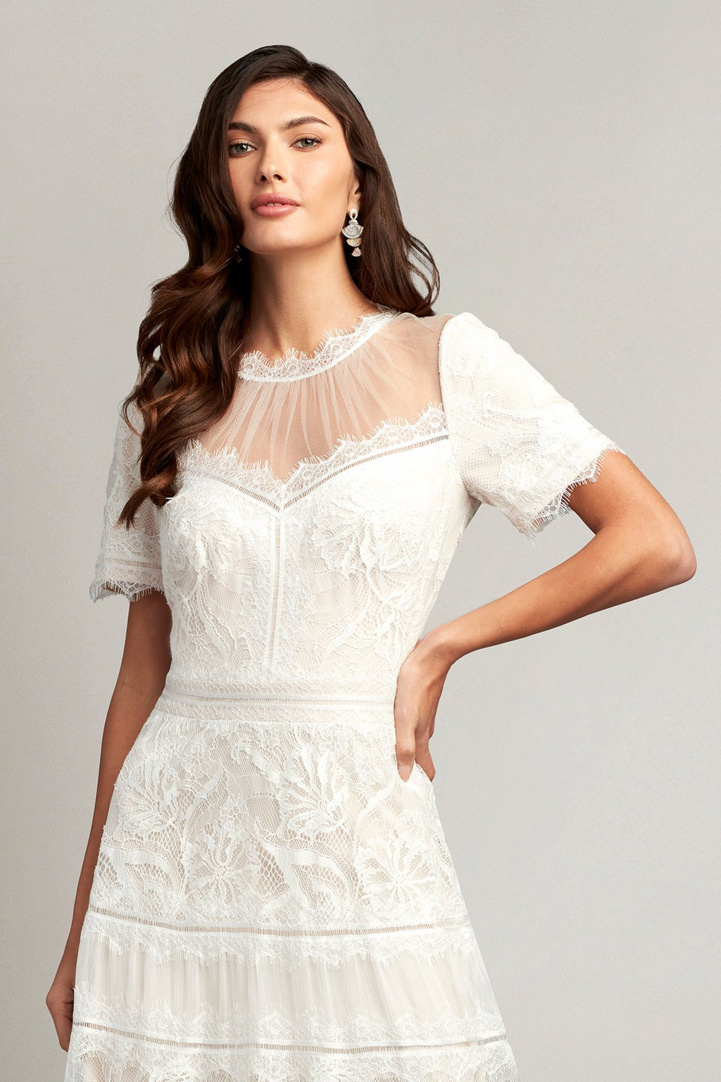 Camilla Tea-Length Dress-IVPTL Tadashi Shoji Official Online Boutique Camilla Tea-Length Dress-IVPTL Tadashi Shoji Official Online Boutique