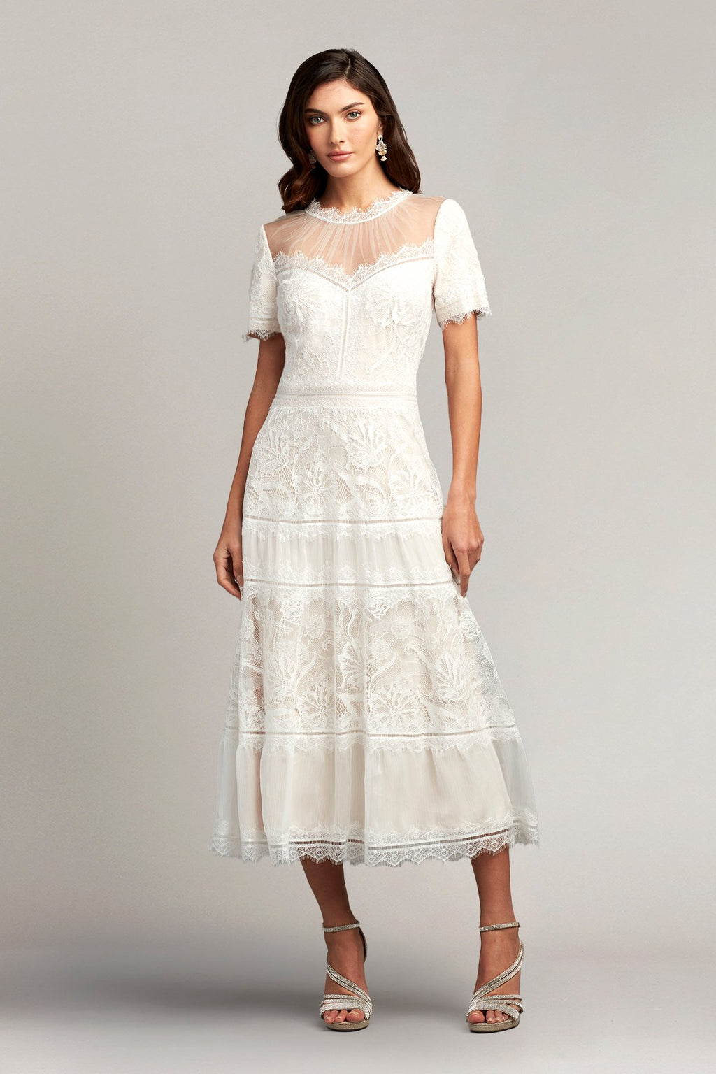 Camilla Tea-Length Dress-IVPTL Tadashi Shoji Official Online Boutique Camilla Tea-Length Dress-IVPTL Tadashi Shoji Official Online Boutique