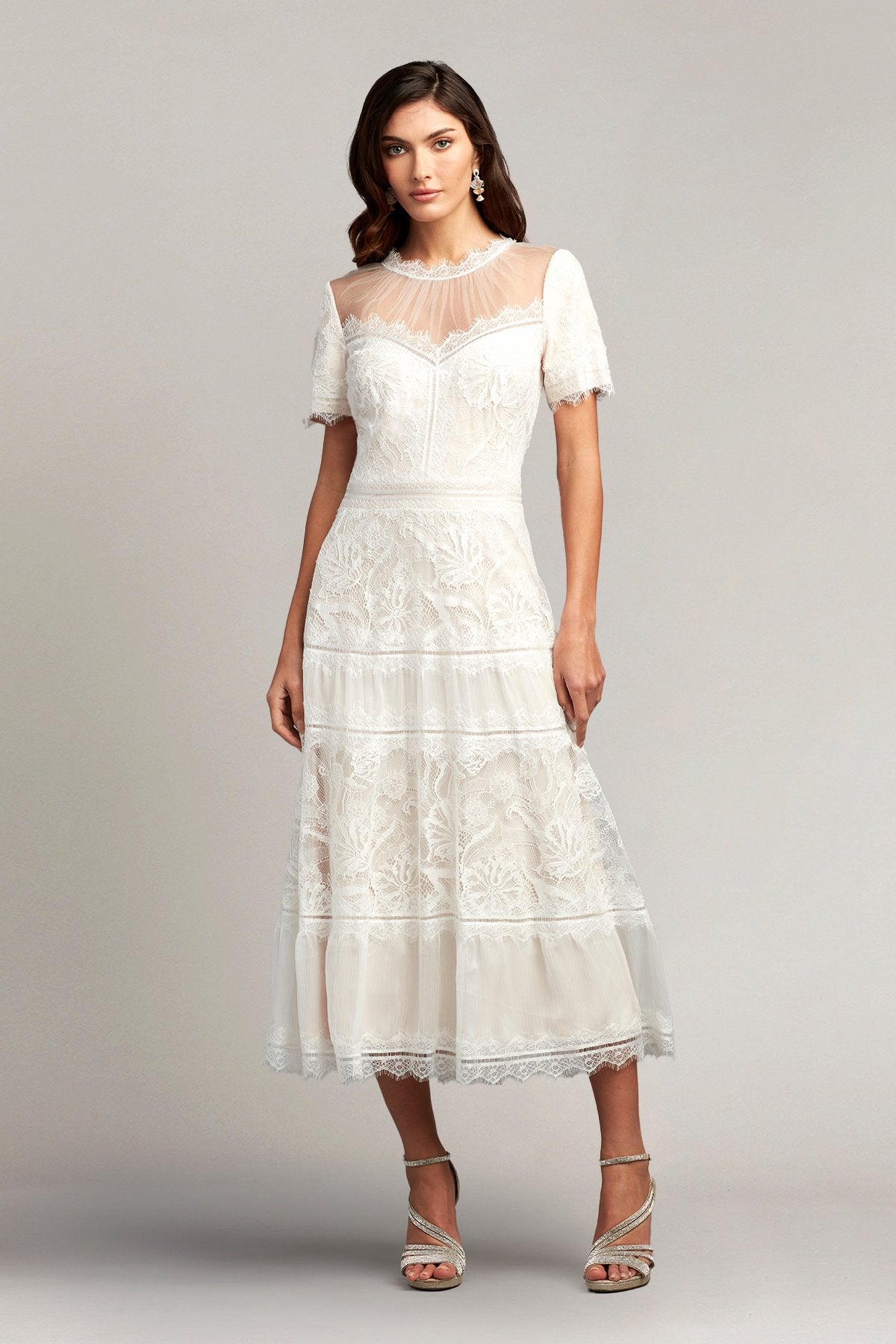 ivory camilla dress Tea-Length Dress-IVPTL – Tadashi Shoji Official Online Boutique over geometric bead detail Celtic Woman dresses Size:4-tall Black Strapless A Line