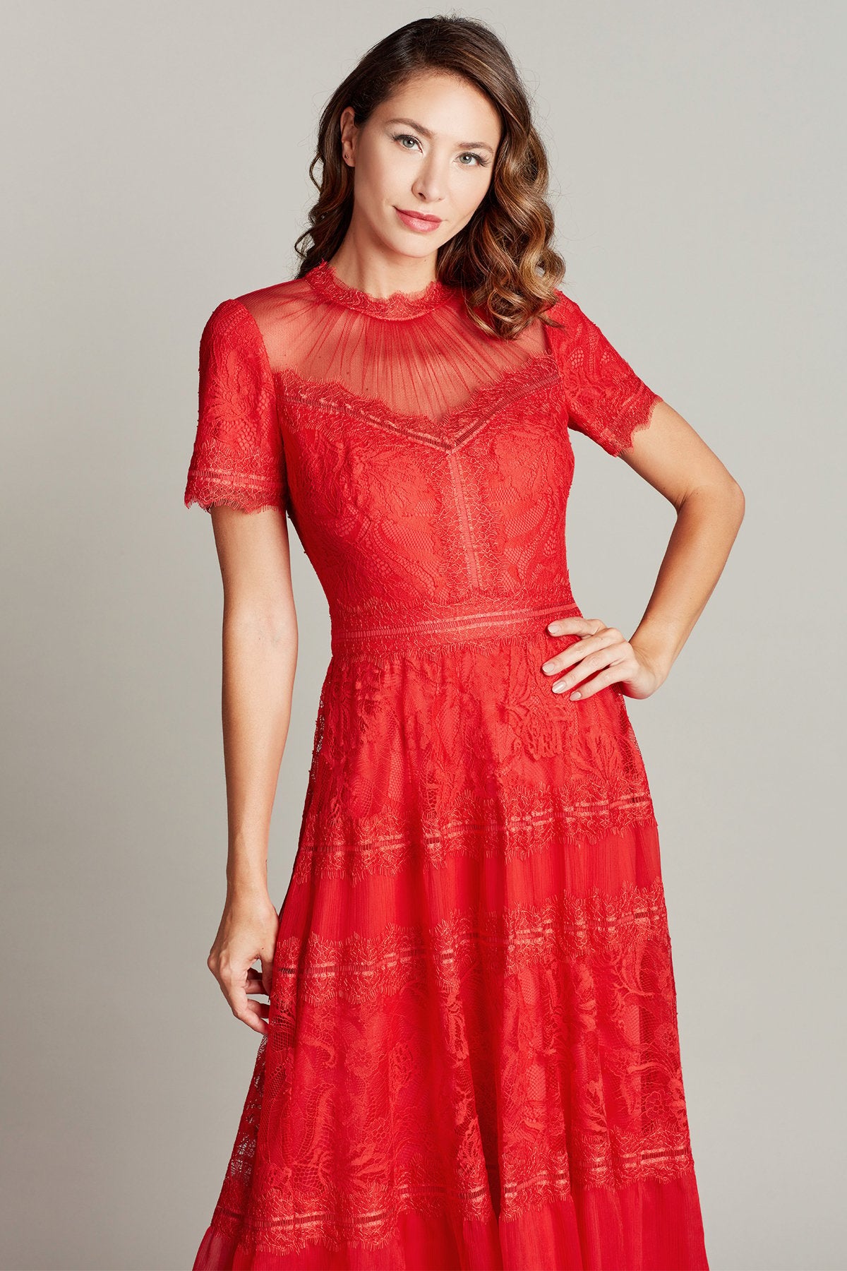 Camilla Tea-Length Dress - LUMINOUS COLLECTION