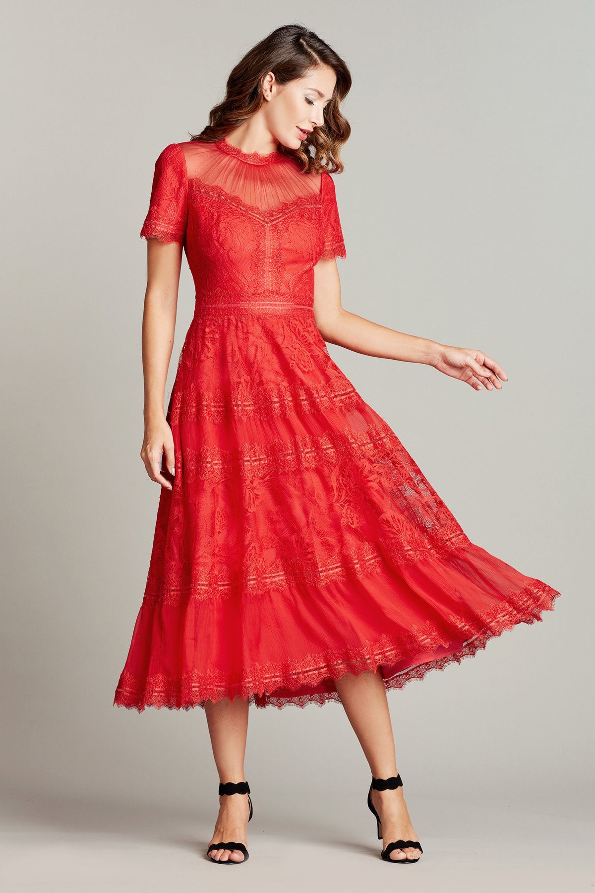 Camilla Tea-Length Dress - LUMINOUS COLLECTION