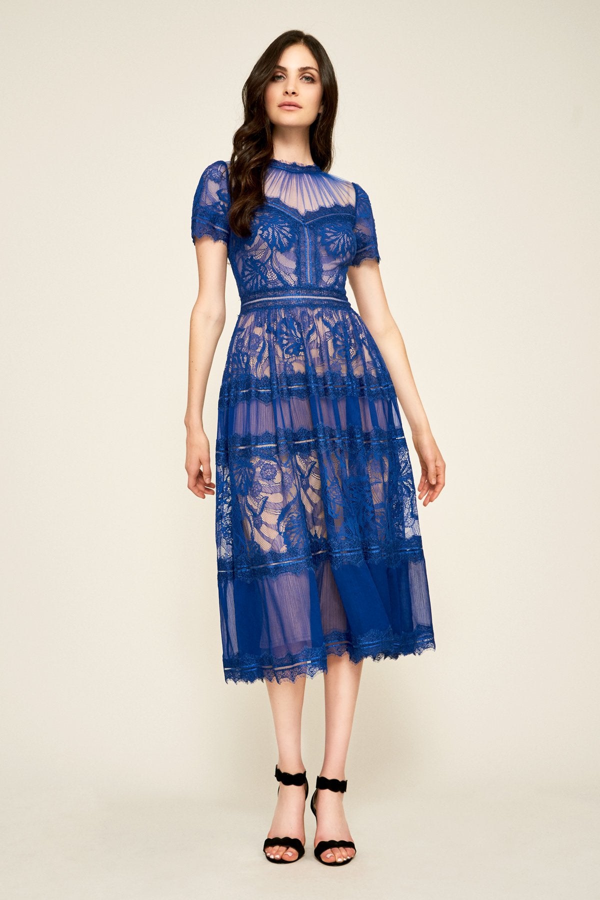 Camilla Tea-Length Dress With Detachable Lining