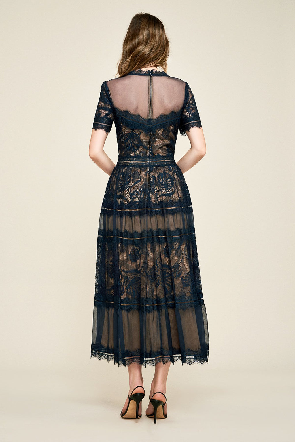 Camilla Tea-Length Dress With Detachable Lining