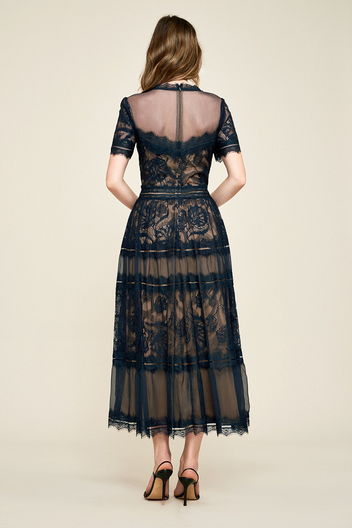 Camilla Tea-Length Dress With Detachable Lining