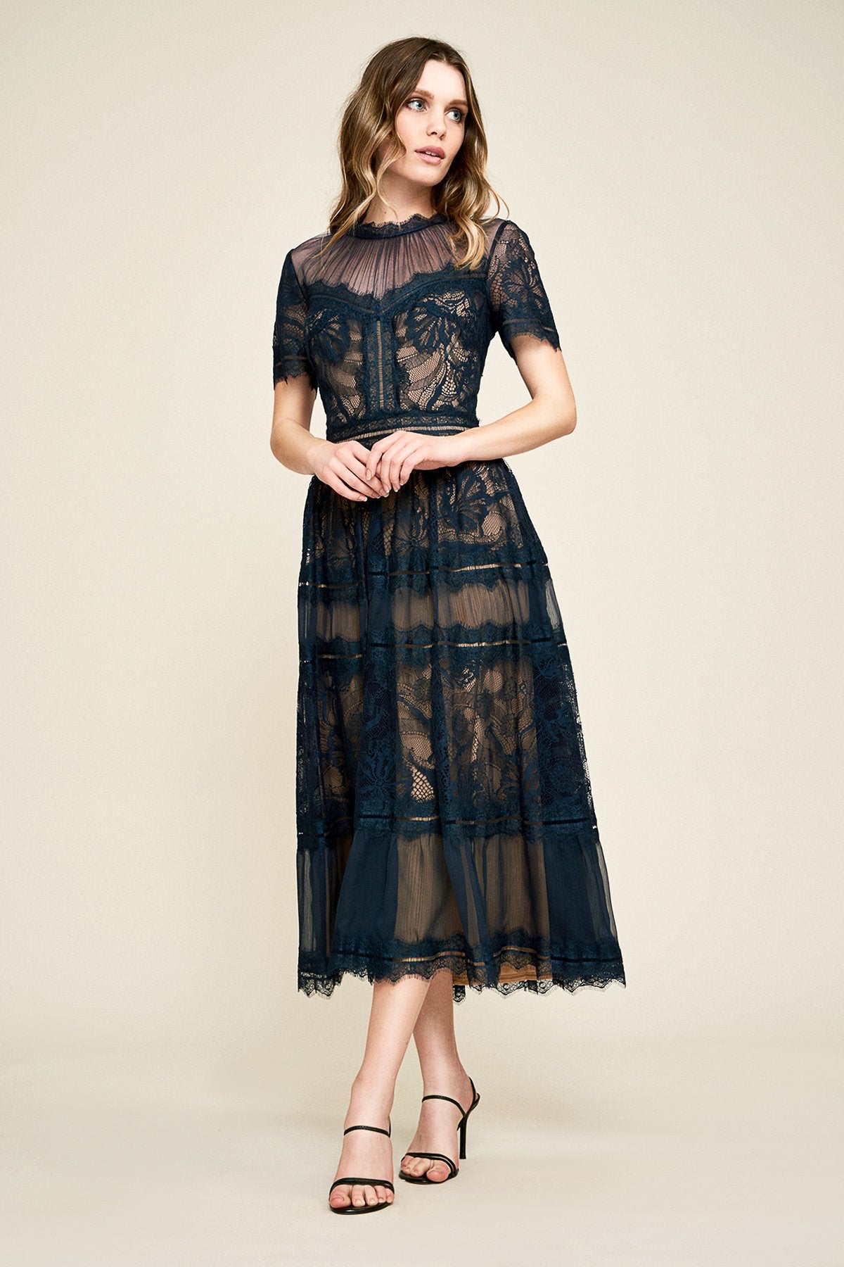 Camilla Tea-Length Dress With Detachable Lining