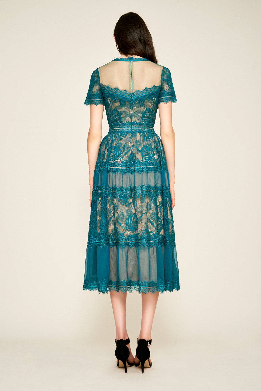 Camilla Tea-Length Dress With Detachable Lining