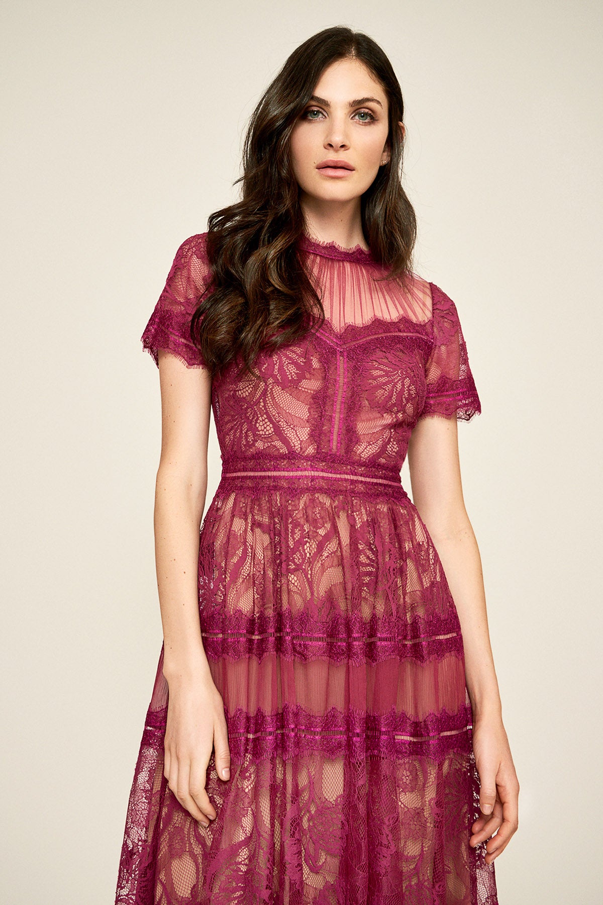 Camilla Tea-Length Dress With Detachable Lining