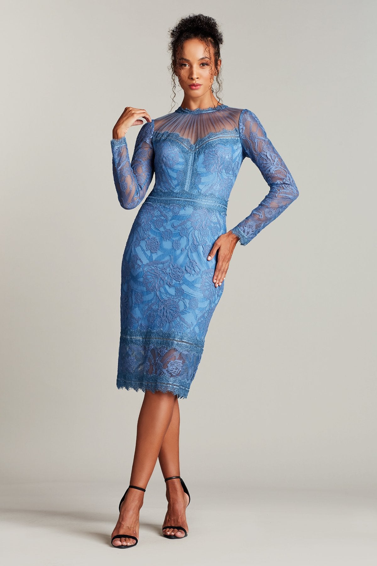 Camilla Long-Sleeve Pencil Midi Dress – Tadashi Shoji Official