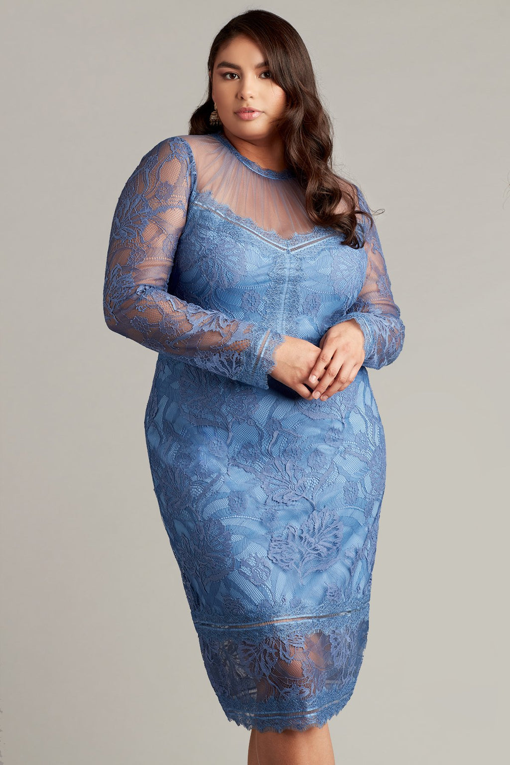 Camilla Long-Sleeve Pencil Midi Dress - PLUS SIZE