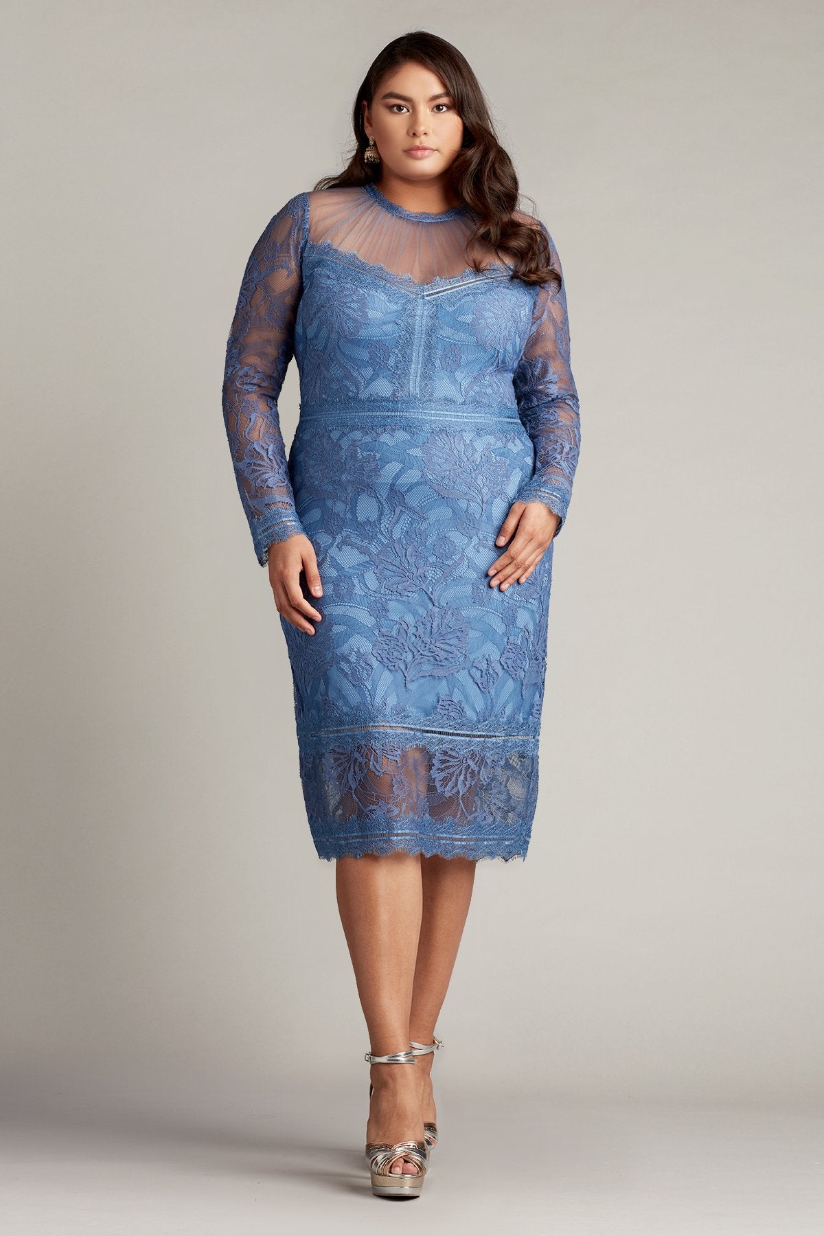 Camilla Long-Sleeve Pencil Midi Dress - PLUS SIZE
