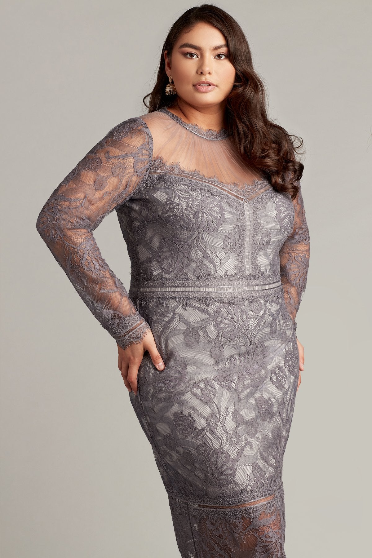 Camilla Long-Sleeve Pencil Midi Dress - PLUS SIZE