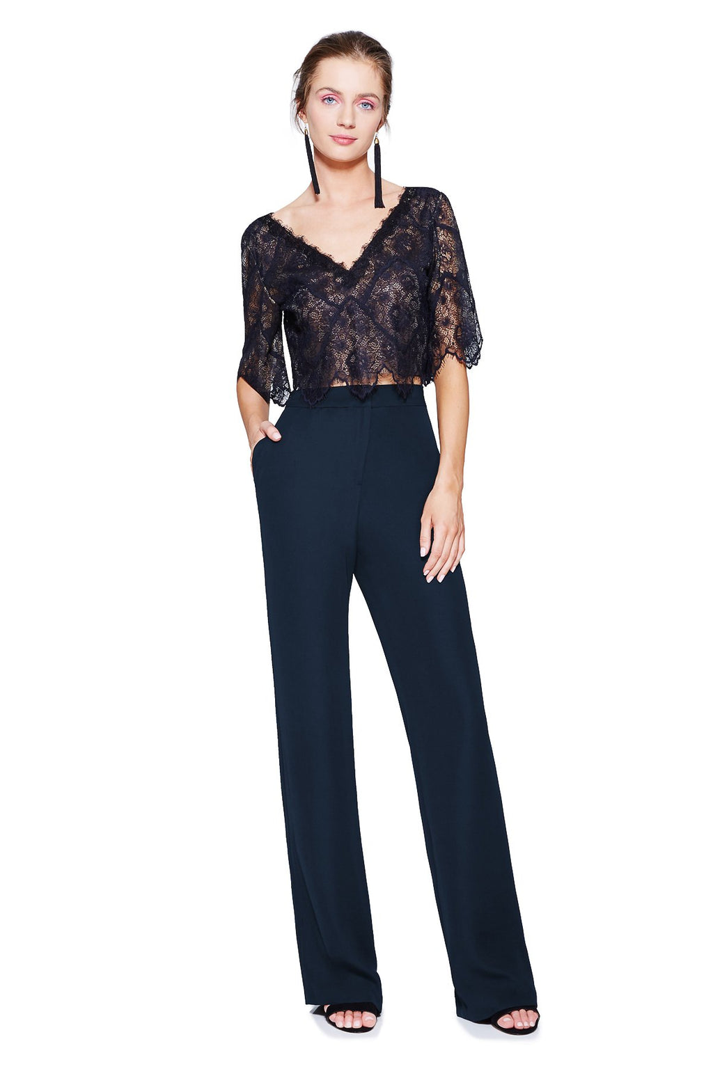 Tadashi Shoji - Wide Leg Crepe Pant 