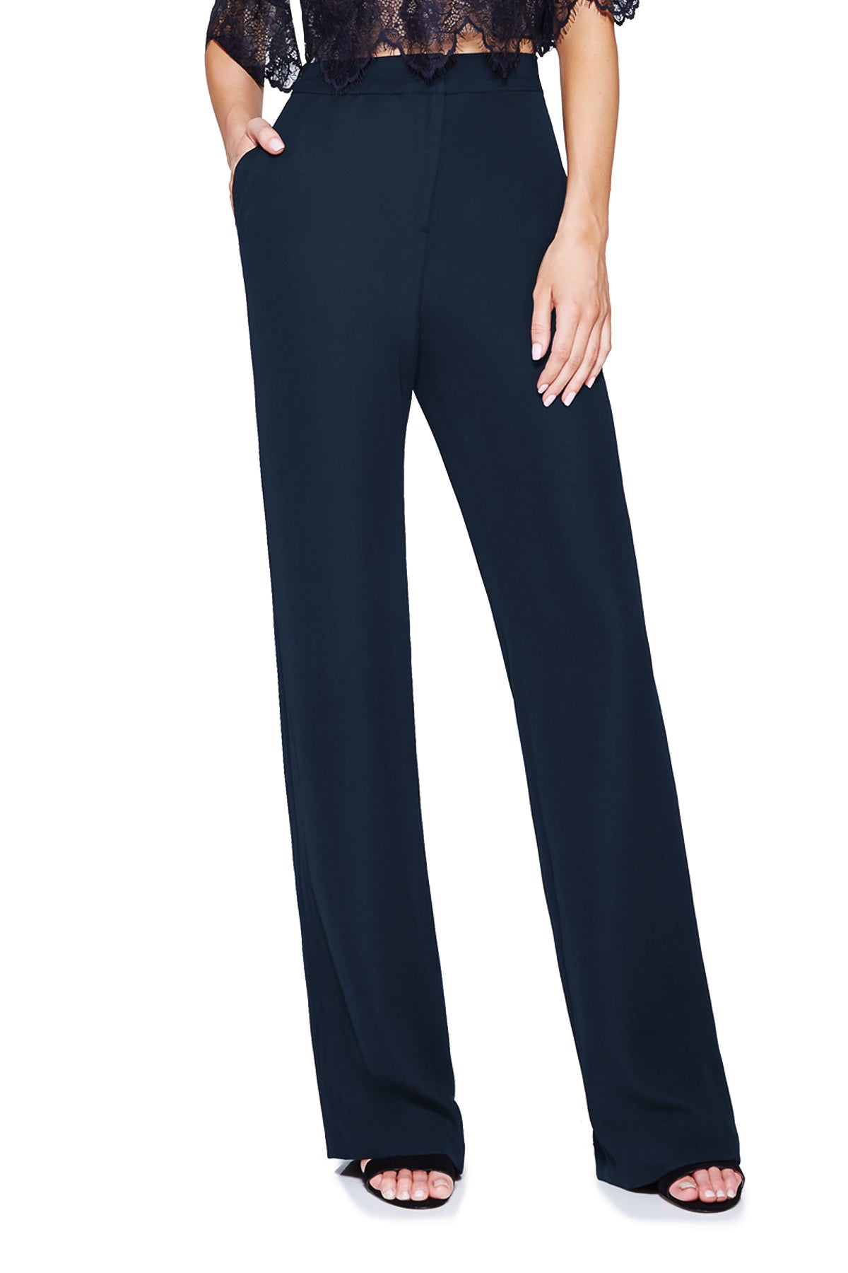 Tadashi Shoji - Wide Leg Crepe Pant 