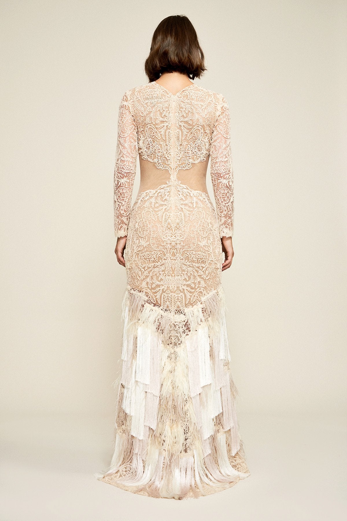 Tadashi Shoji - Araceli Fringe Gown 