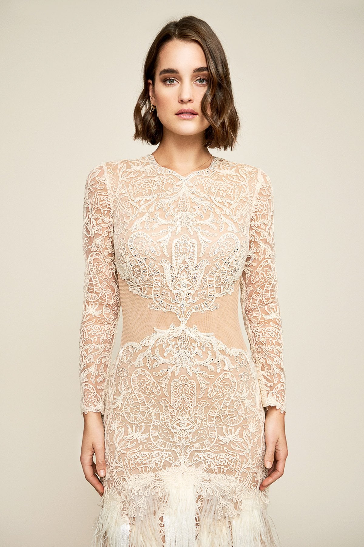 Araceli Fringe Gown