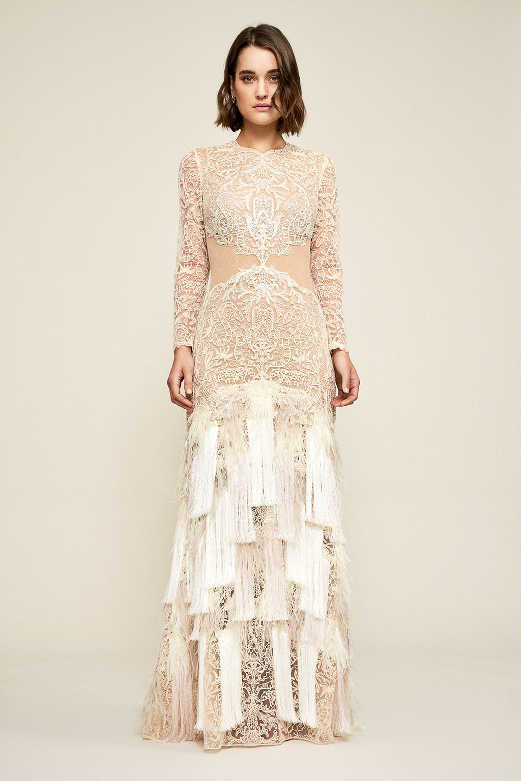 Araceli Fringe Gown
