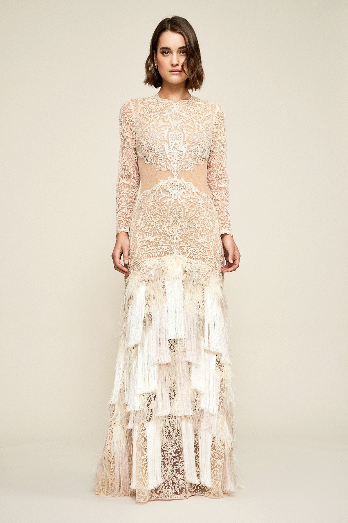 Araceli Fringe Gown