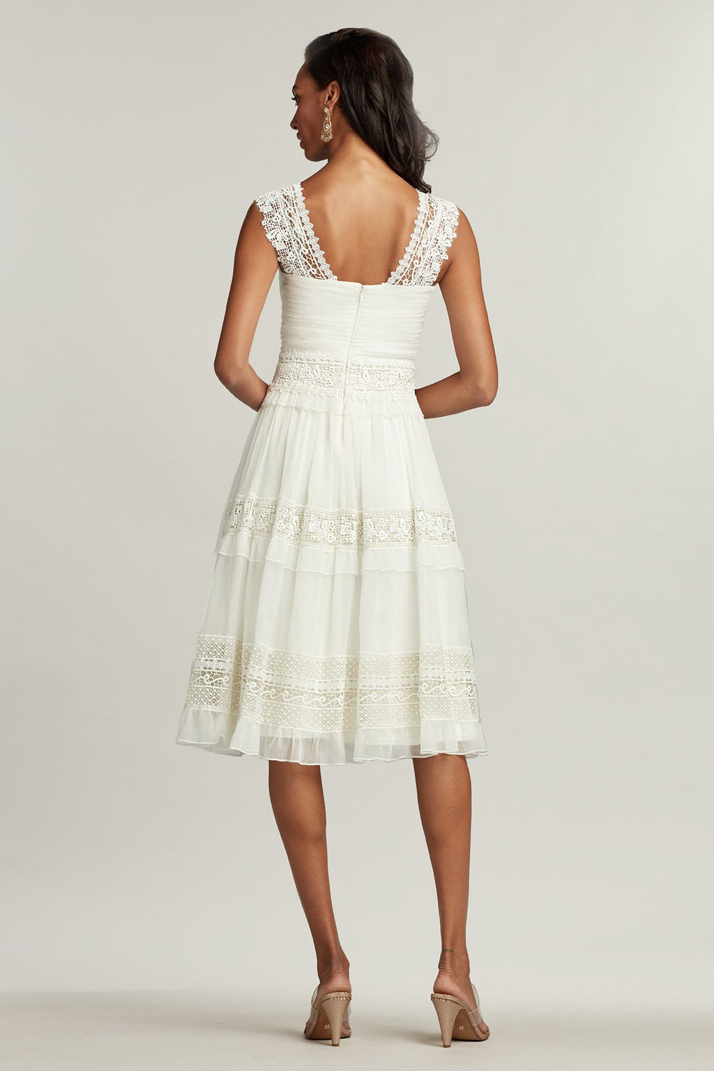 Anya Ruffle Lace Dress