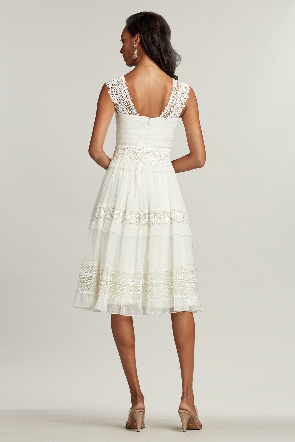 Anya Ruffle Lace Dress
