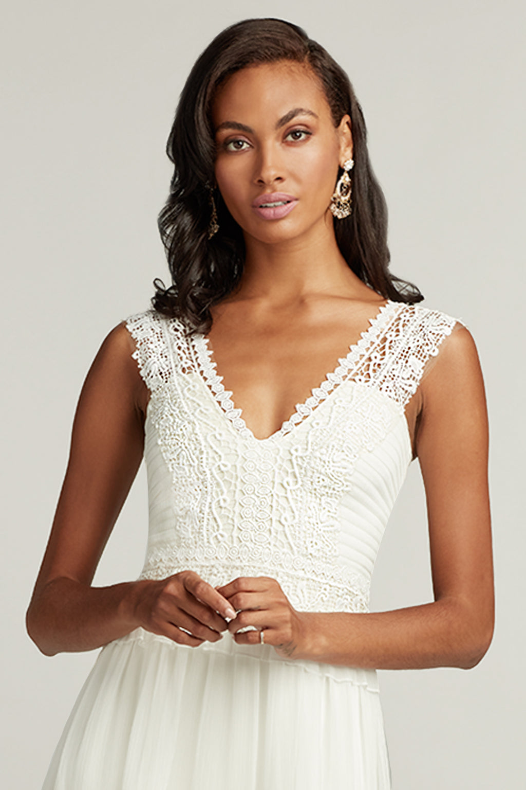 Anya Ruffle Lace Dress