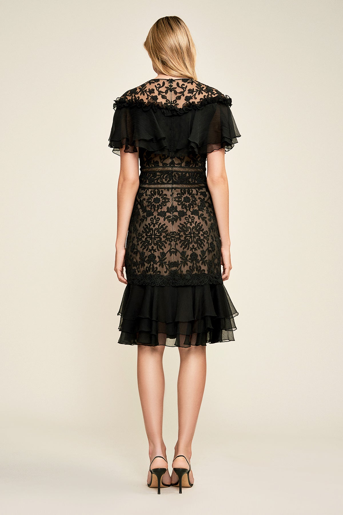 Tadashi Shoji - Zaria Tulle-Embroidered Dress