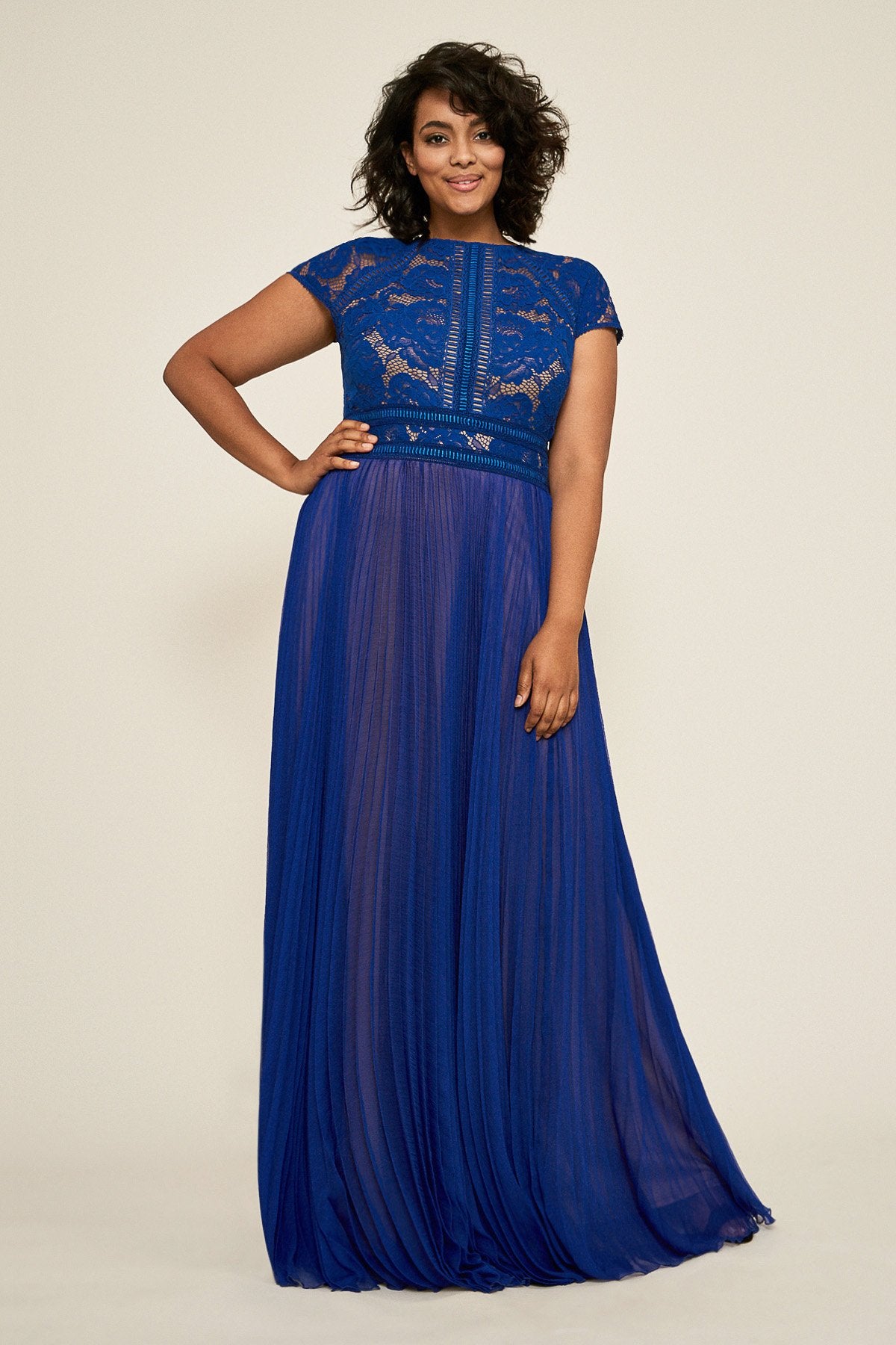 Tadashi Shoji - Amanda Lace Bodice Gown - PLUS SIZE