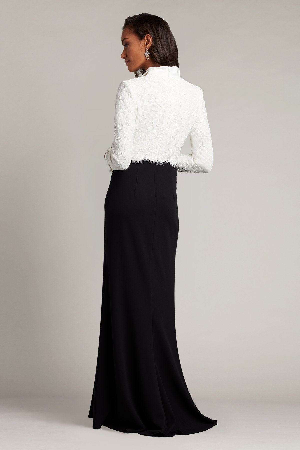 Bridger Two-Tone Collared Gown
