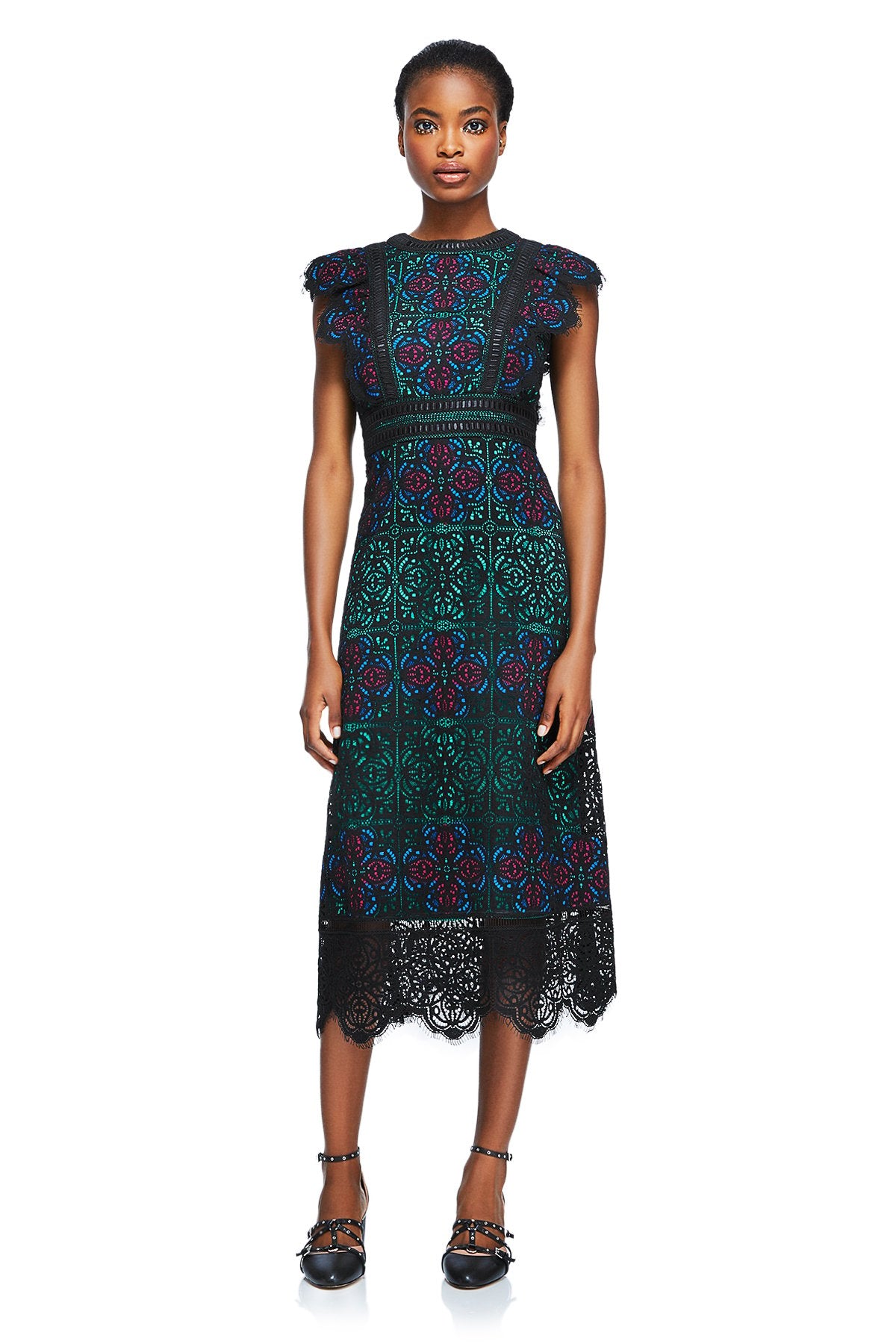 Tadashi Shoji - Lacroix Tea-Length Dress 