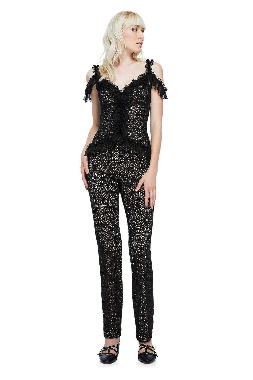 Tadashi Shoji - Durose Ruffle Top 