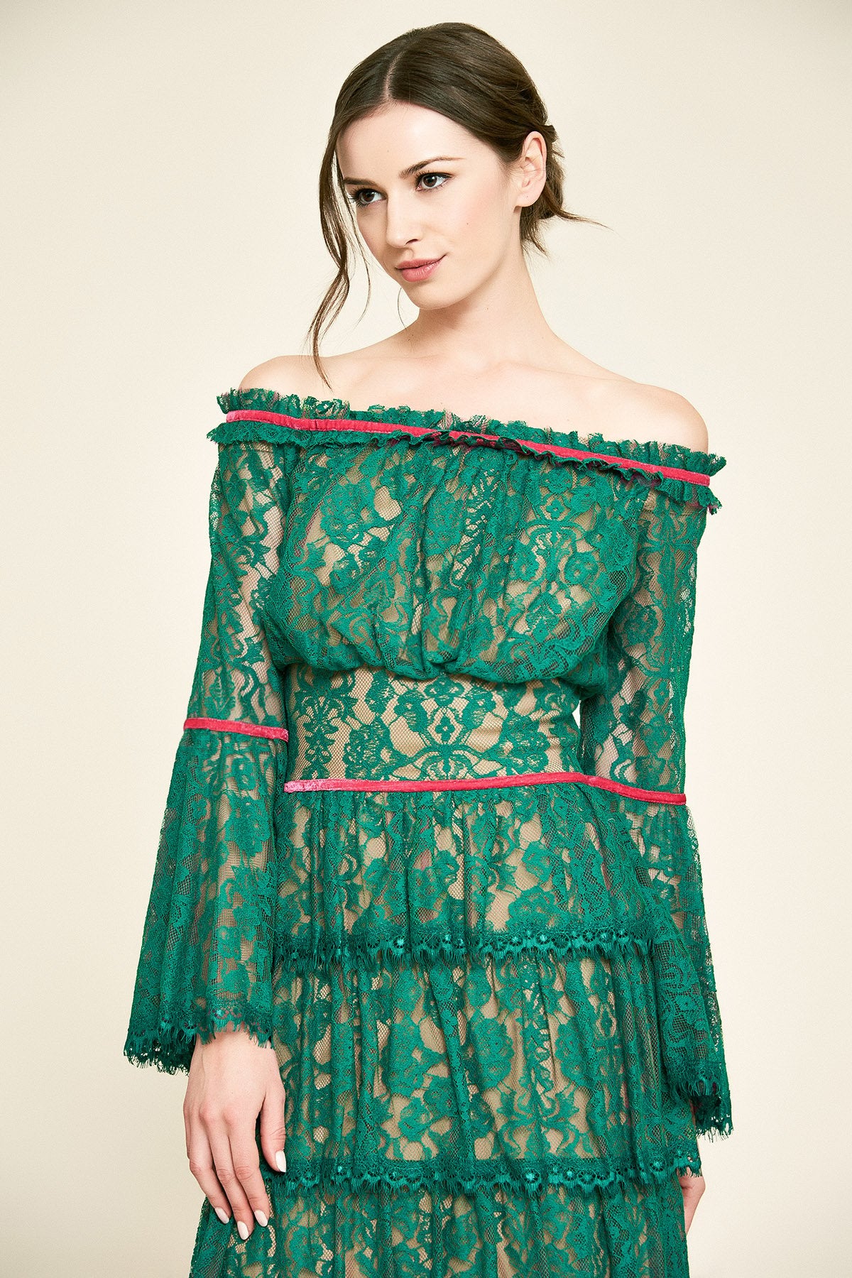 Jacquin Off-The-Shoulder Dress