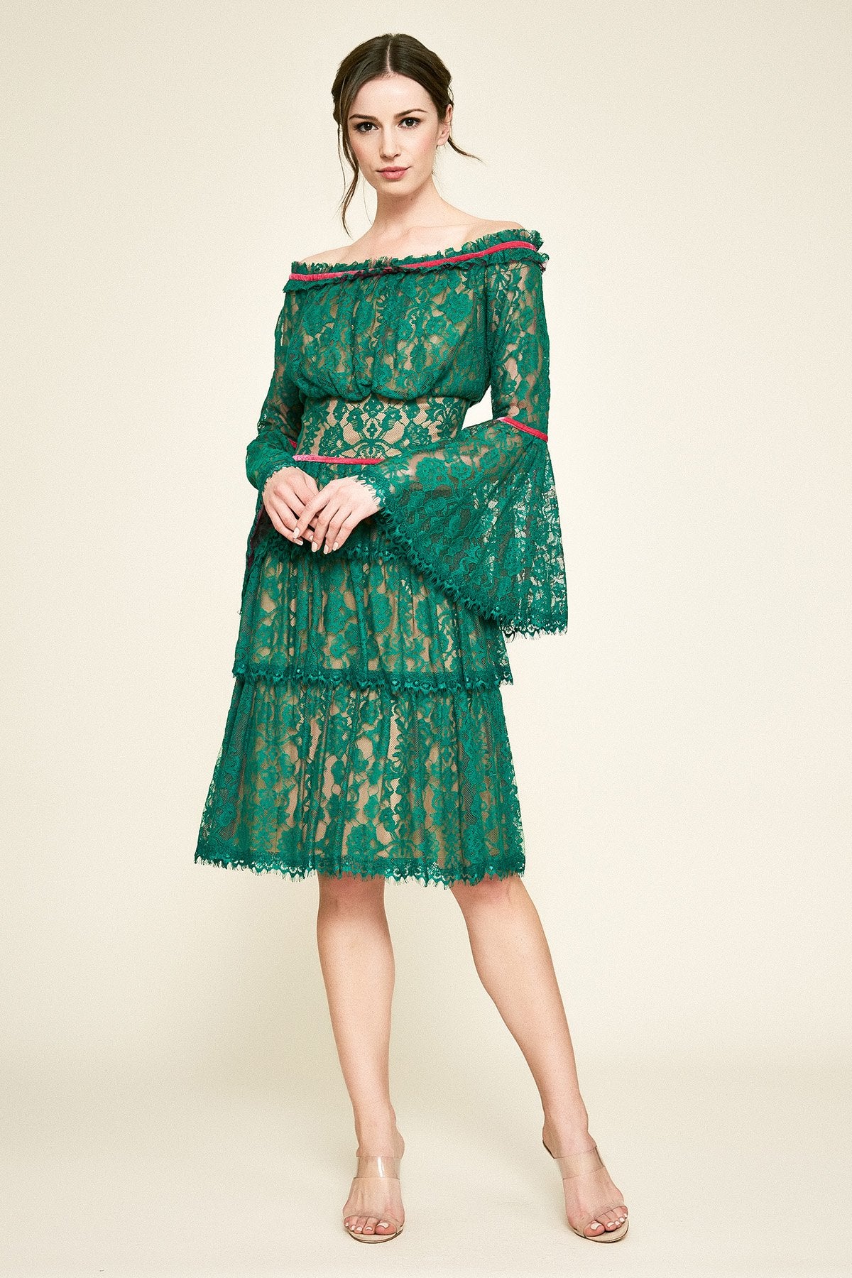 Jacquin Off-The-Shoulder Dress