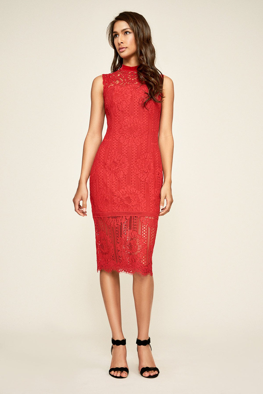 Tadashi Shoji - Daize Lace Midi Dress