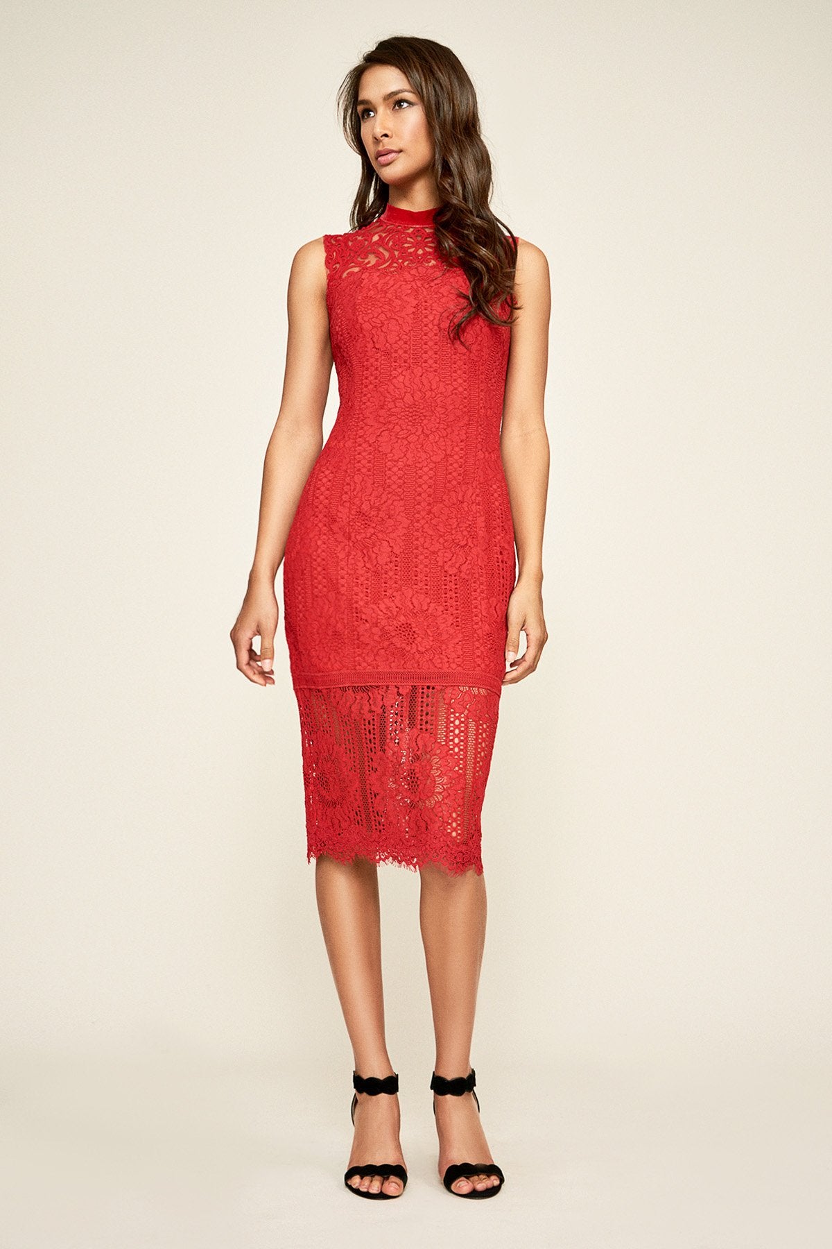 Tadashi Shoji - Daize Lace Midi Dress