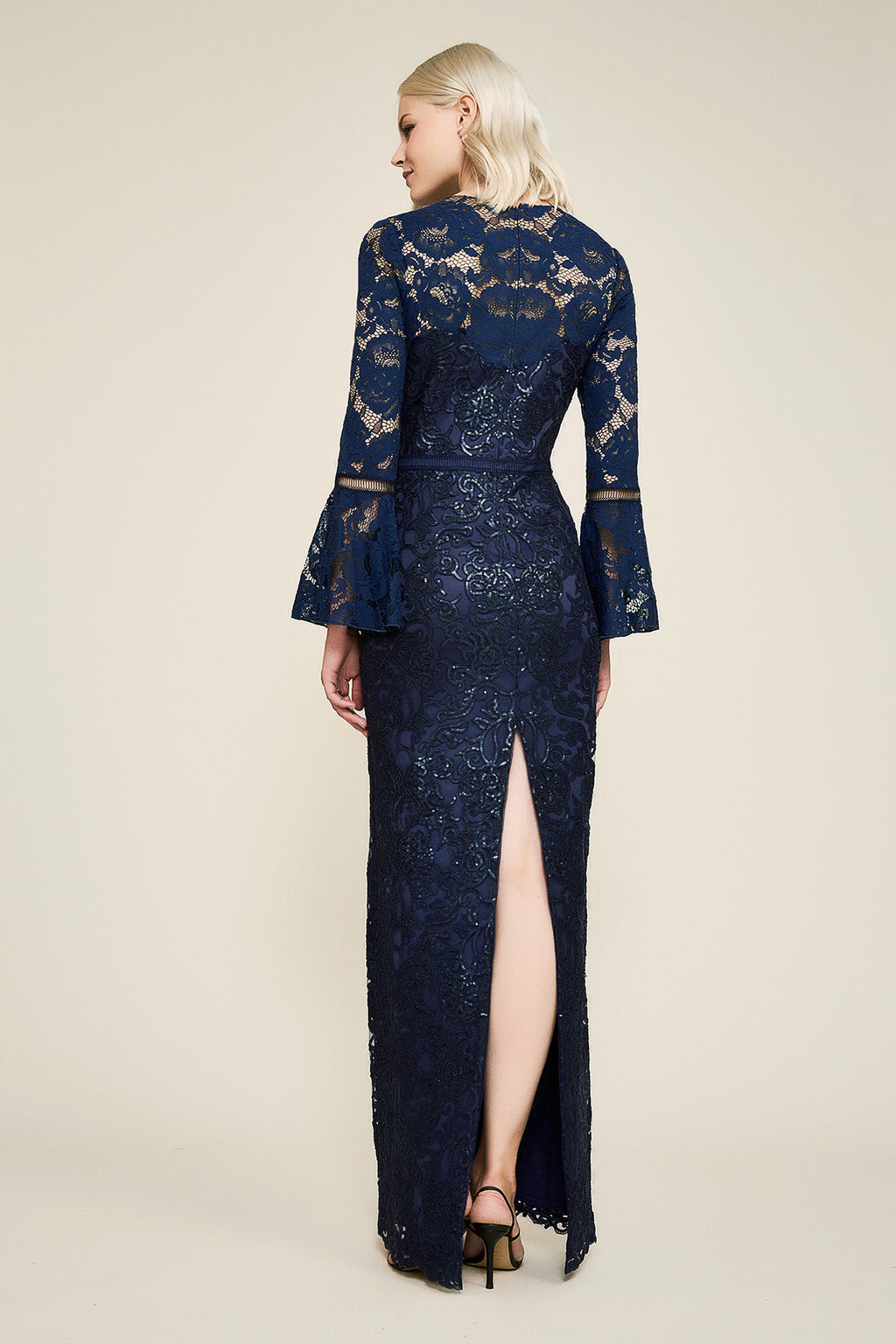 Tadashi Shoji - Somerset Embroidered Bell Sleeve Gown